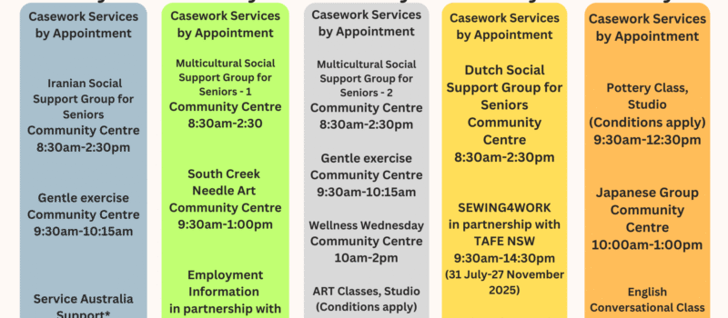 Term 4, 2025 – Activities and Classes