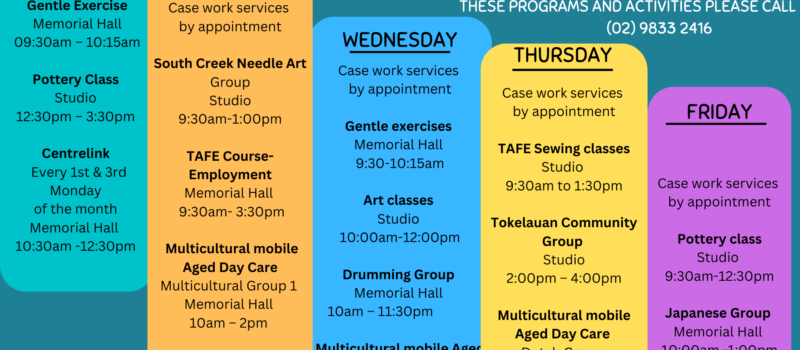 description of schedule for NMA during term 3, 2025